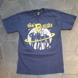 B-52s B52s Navy Blue Saturn Tee Shirt T-shirt Cosmic Thing Size S